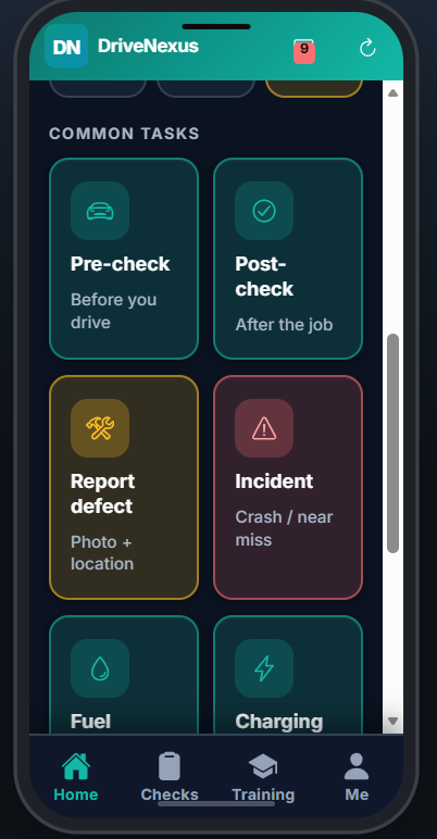 Common driver tasks